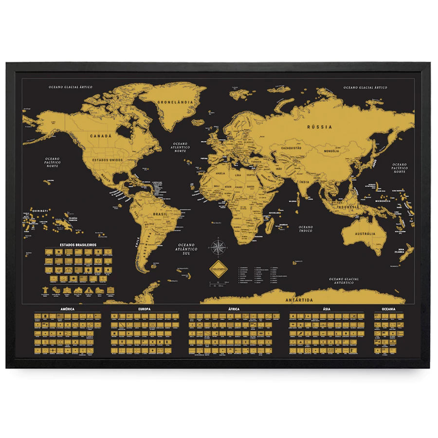 Mapa Mundi de Raspar - Viajantt